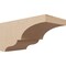 Ekena Millwork 8"W x 16"D x 8"H Wide Asheboro Rough Cedar Woodgrain TimberThane Corbel, Primed Tan CORUR08X16X08ASHRCPR - alternate 1